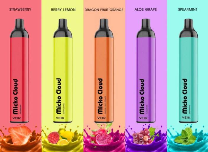 VEIIK Micko Q NZ - VEIIK Micko Cloud 3000 Puffs Disposable Vape Pen 10pcs Multiple Flavors X46655