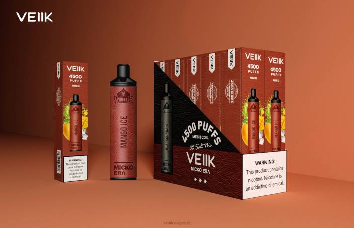VEIIK Pod NZ - VEIIK Micko Era 4500 Puffs Disposable 30 mg Mango Ice X4668