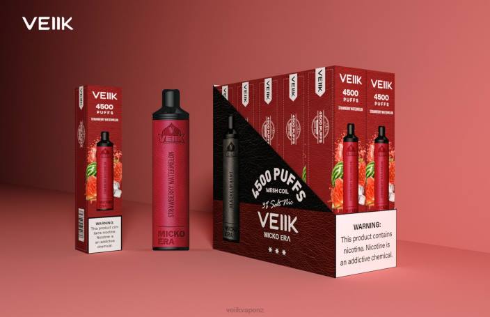 VEIIK Vape NZ - VEIIK Micko Era 4500 Puffs Disposable 30 mg Strawberry Watermelon X4661