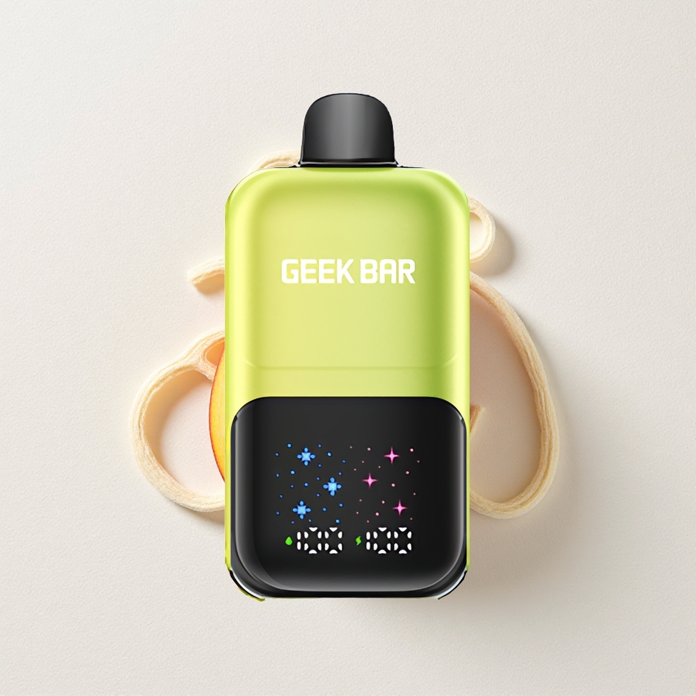 GEEK BAR 2GO 20ml 50000 Puffs Dual Tank Disposable Vape Pen with Interactive Screen, 3-Level Adjustable Coolness, Rechargeable Battery & 5% Nicotine Salt