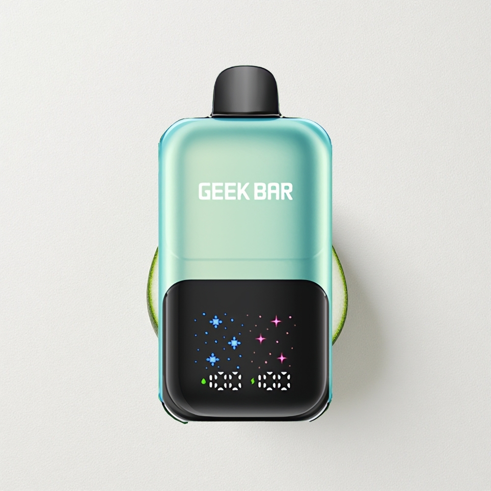 GEEK BAR 2GO Dual Tank 20mL 50000 Puffs Disposable Vape Pen with Interactive Screen, 5% Nicotine Salt, and Rechargeable Battery