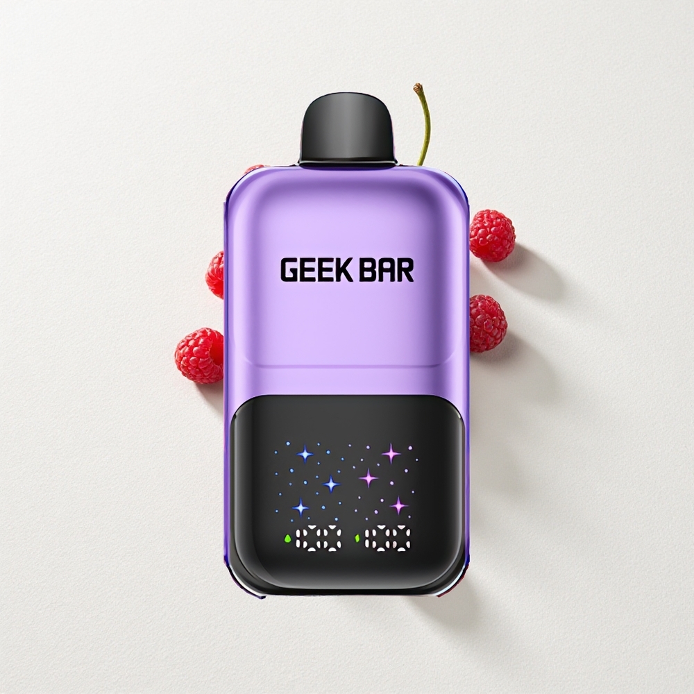 GEEK BAR 2GO Dual Tank 20mL 50000 Puffs Rechargeable Disposable Vape Pen with Interactive Screen & Adjustable Coolness