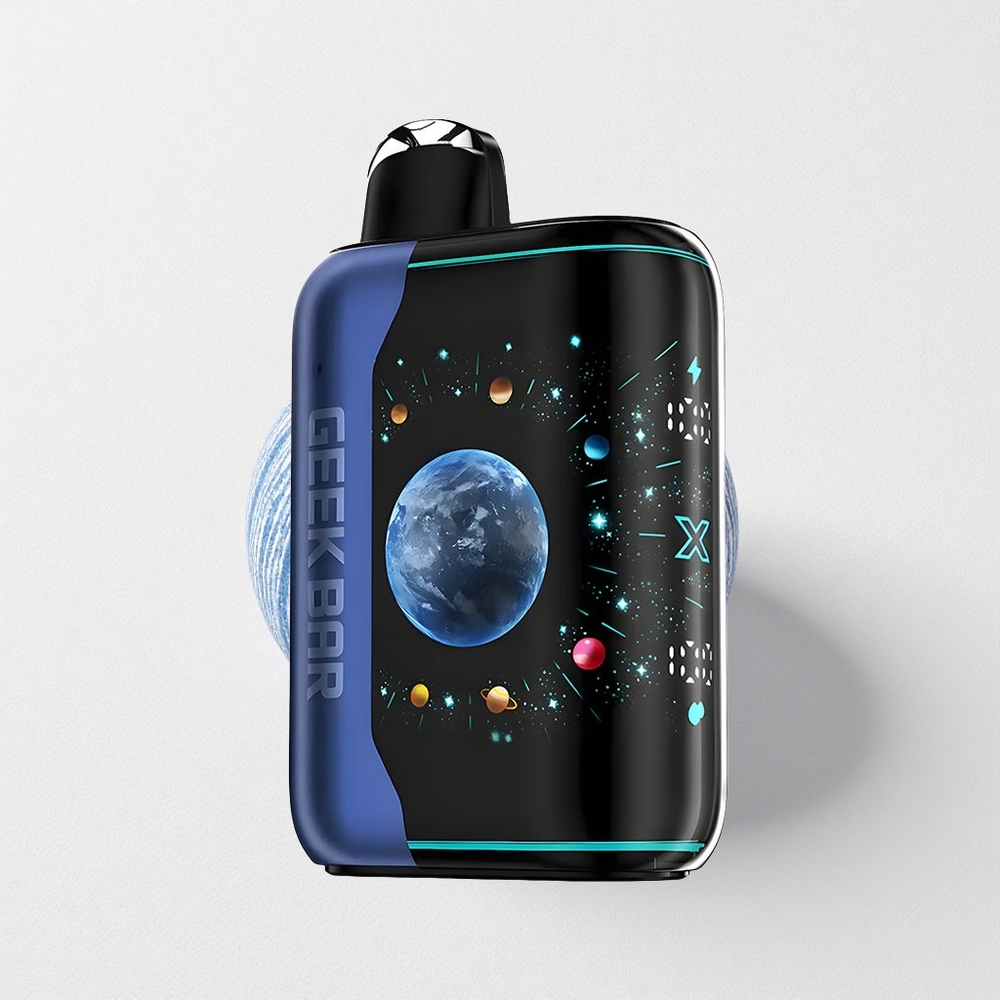 GEEK BAR Titan Pro: 25000 Puffs, Platinum Matte Finish, Dual Mesh Coil, 20mL E-Liquid, 2% Nicotine, USB-C Quick Charging