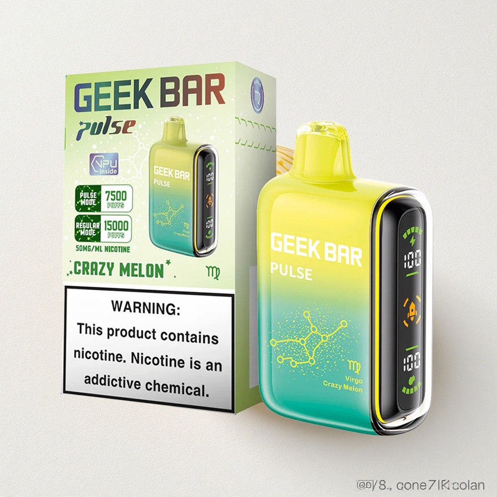 Geek Bar Pulse 15000 Puffs – 16ML E-Liquid, 5% Nicotine, 650mAh Battery, USB-C Charging, Adjustable Airflow