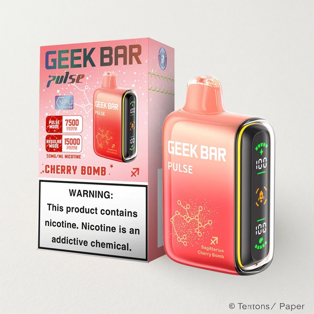 Geek Bar Pulse 15000 Puffs – 16ML E-Liquid, 5% Nicotine, 650mAh Battery, USB-C Charging, Adjustable Airflow