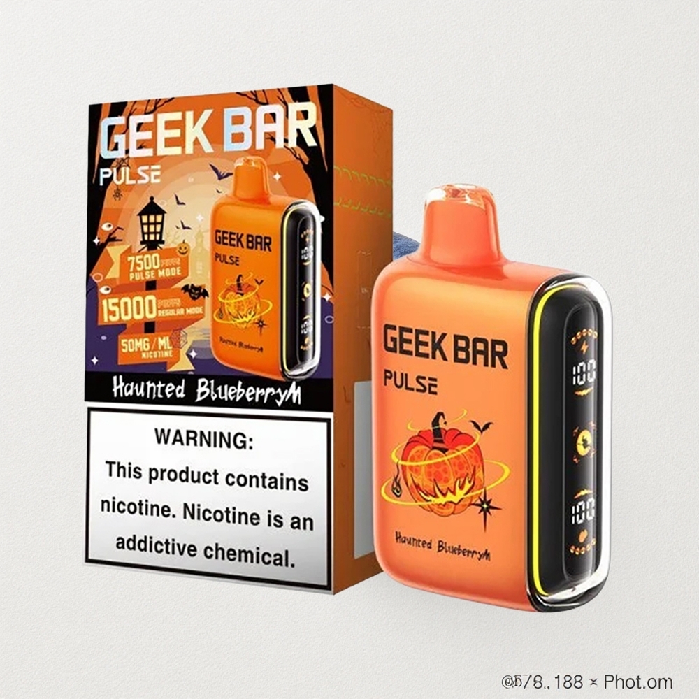 Geek Bar Pulse 15000 Puffs – 16ML E-liquid, 5% Nicotine, 650mAh Battery, USB Type-C, Adjustable Airflow