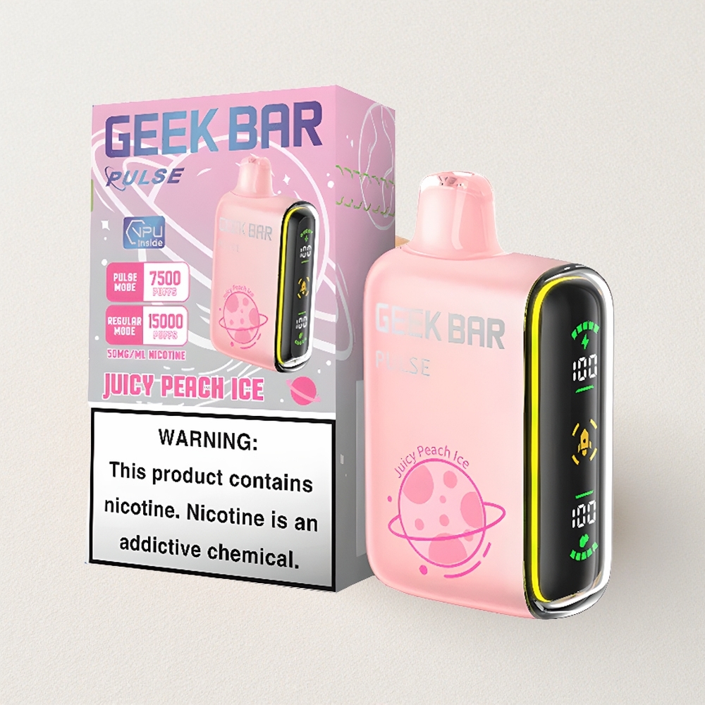 Geek Bar Pulse 15000 Puffs – 16ML E-liquid, 5% Nicotine, 650mAh USB-C, Adjustable Airflow