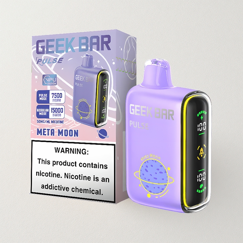 Geek Bar Pulse 15000 Puffs – 16ML E-liquid, 5% Nicotine, 650mAh USB-C, Adjustable Airflow