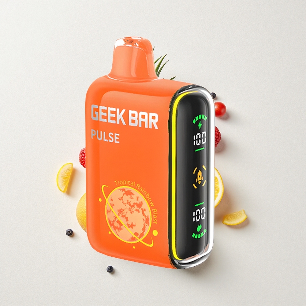 Geek Bar Pulse 15000 Puffs – 16ML E-liquid, 5% Nicotine, 650mAh USB-C, Adjustable Airflow