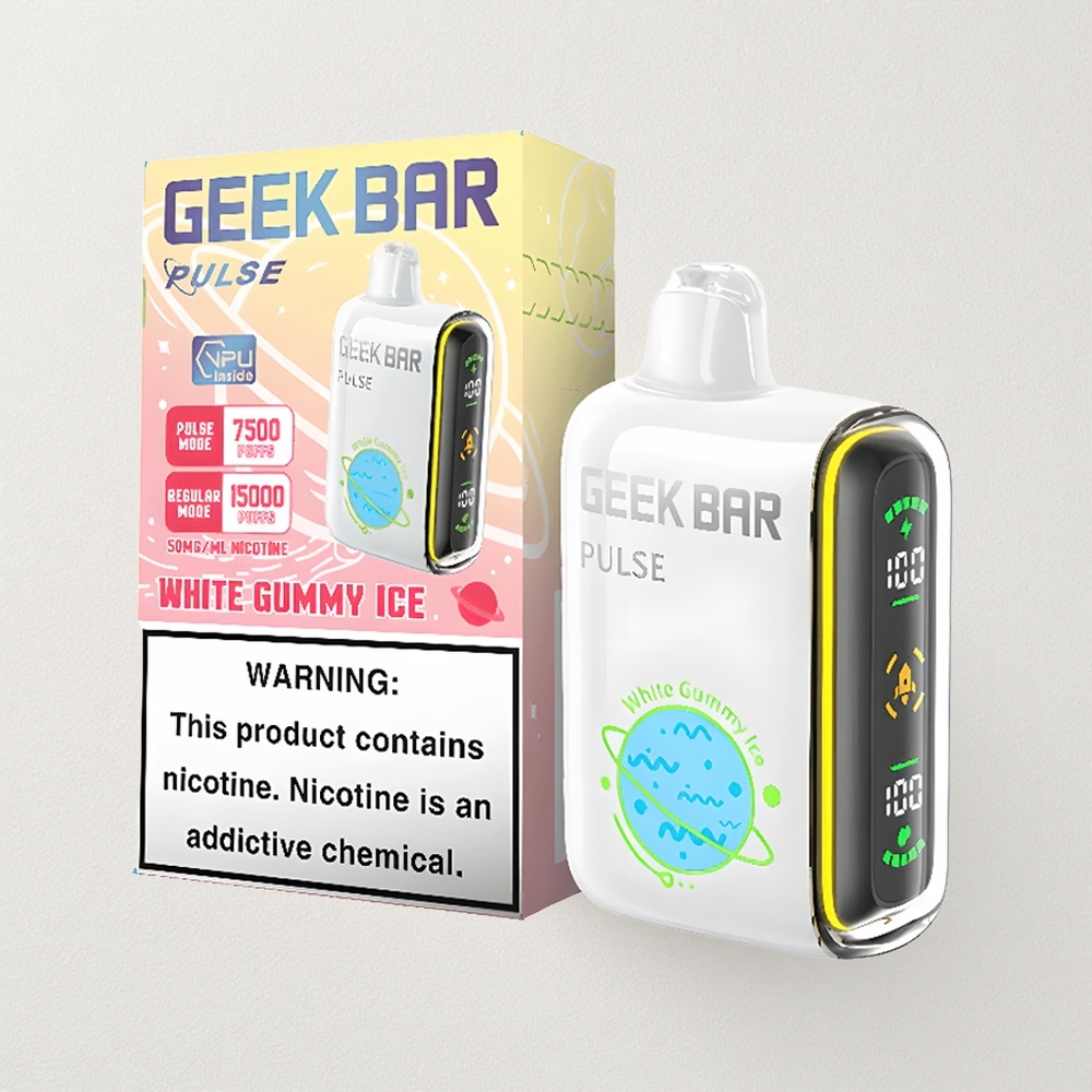 Geek Bar Pulse 15000 Puffs – 16ML E-liquid, 5% Nicotine, 650mAh USB-C, Adjustable Airflow