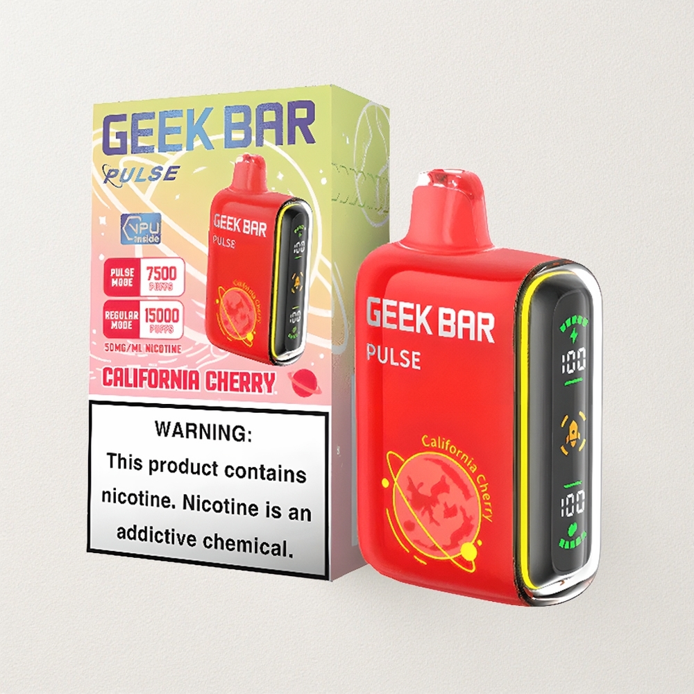 Geek Bar Pulse 15000 Puffs – 16ML E-liquid, 5% Nicotine, 650mAh USB-C, Adjustable Airflow