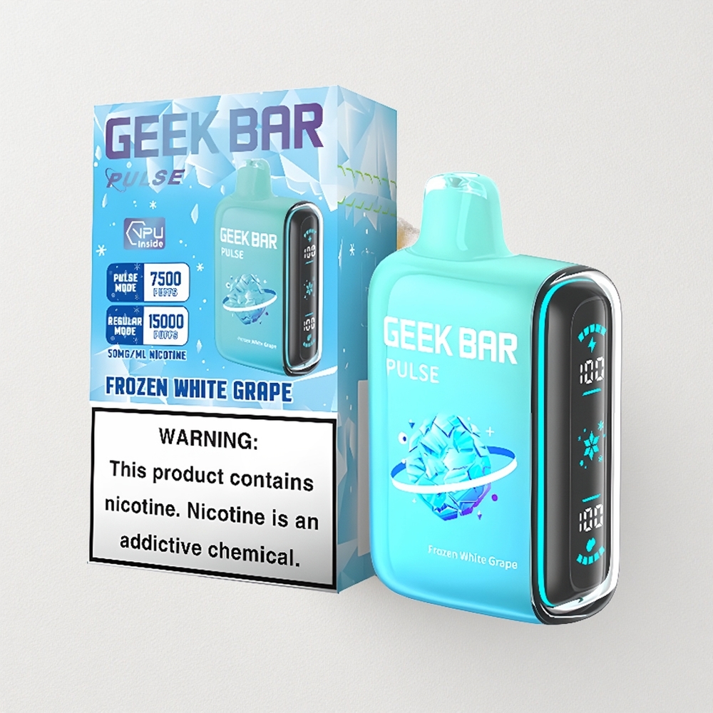 Geek Bar Pulse 15000 Puffs with 16ML E-liquid, 5% Nicotine, Adjustable Airflow, and 650mAh USB-C Charging