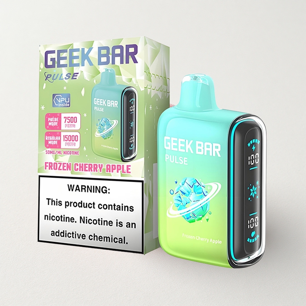 Geek Bar Pulse 15000 Puffs with 16ML E-liquid, 5% Nicotine, Adjustable Airflow, and 650mAh USB-C Charging
