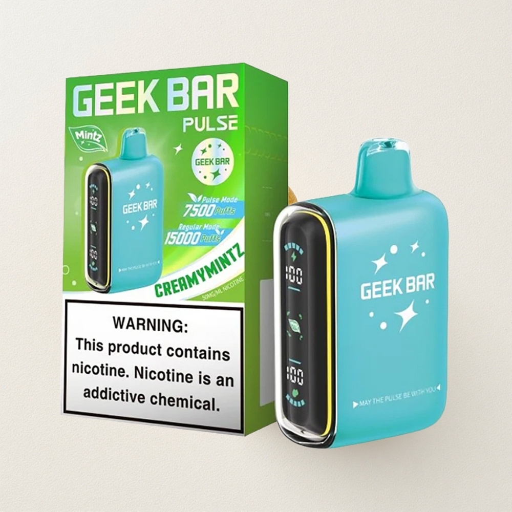 Geek Bar Pulse 15000 Puffs with 16ML E-liquid, 5% Nicotine, and USB Type-C Charging