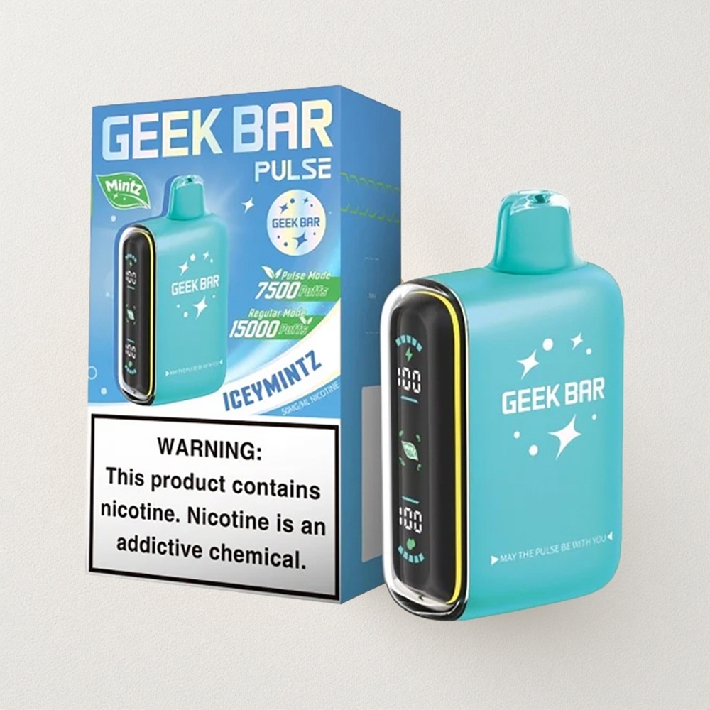 Geek Bar Pulse 15000 Puffs with 16ML E-liquid, 5% Nicotine, and USB Type-C Charging