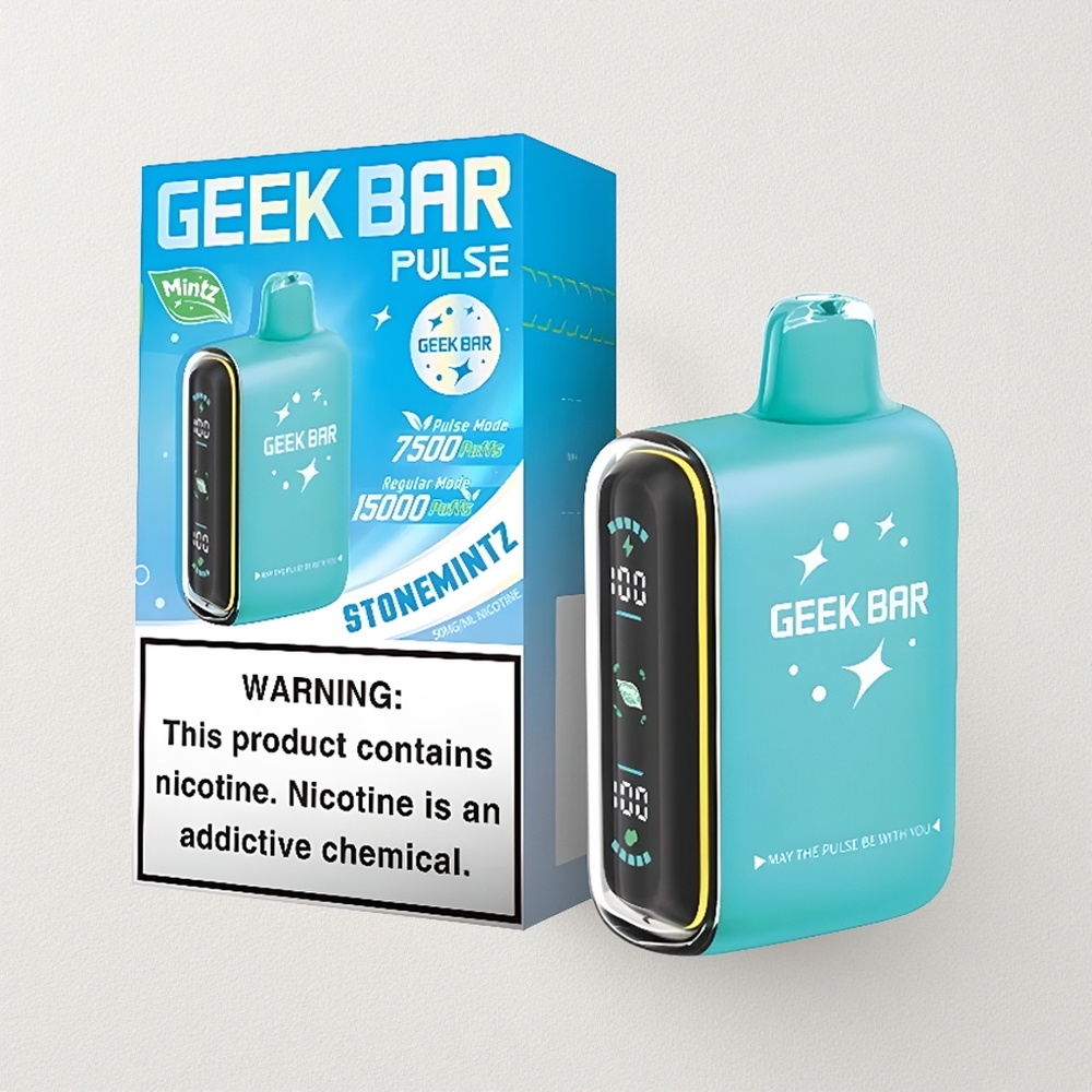 Geek Bar Pulse 15000 Puffs with 16ML E-liquid, 5% Nicotine, and USB Type-C Charging