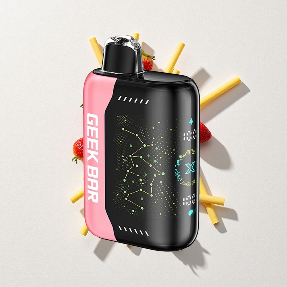 Geek Bar Pulse X 25000 Puffs with 18mL Pre-filled E-Liquid, 3D Curved Screen, USB-C Charging, and Dual Mesh Coil