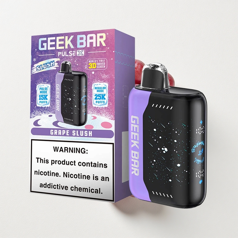Geek Bar Pulse X 25000 Puffs with 18mL Pre-filled E-Liquid and 3D Curved Indicator Screen
