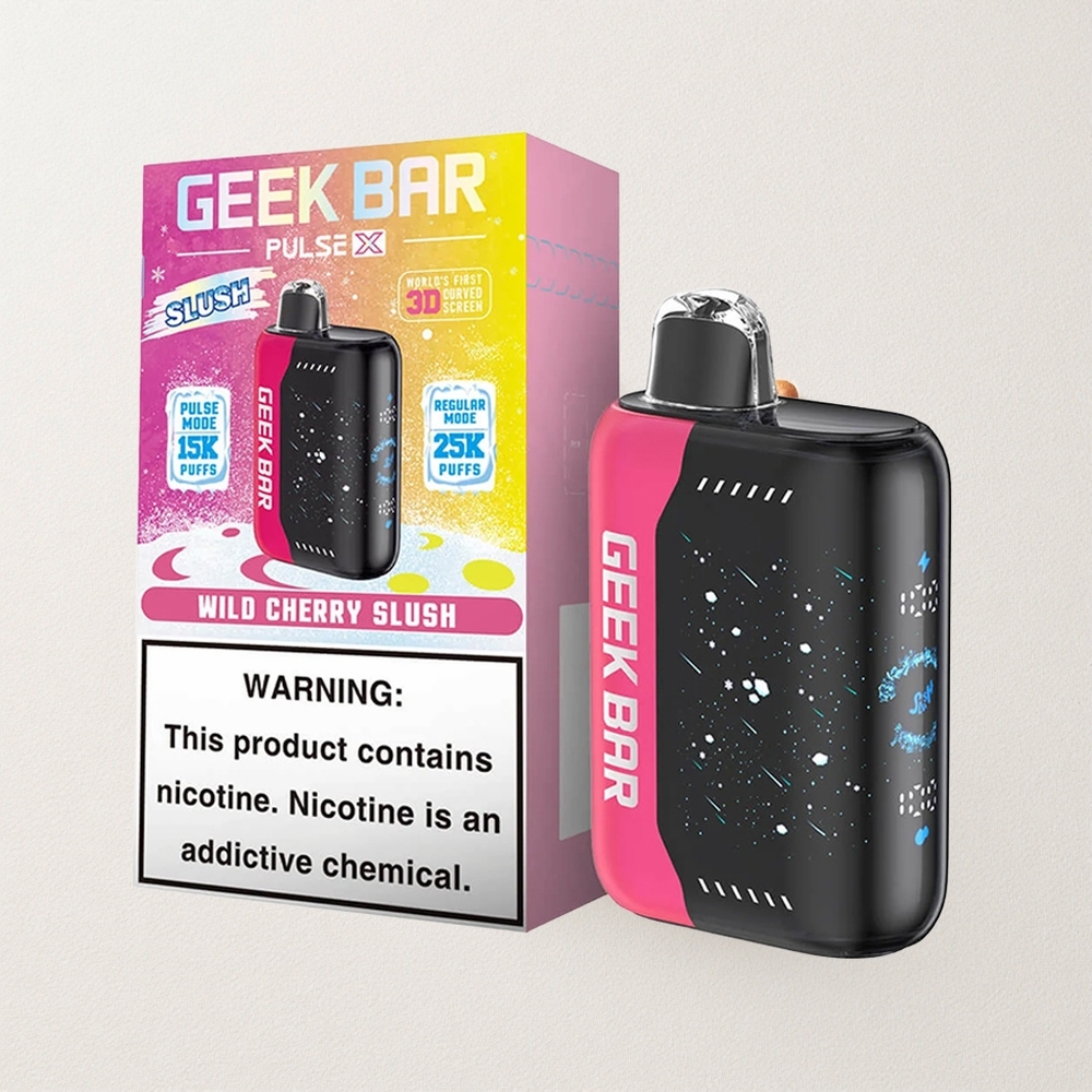 Geek Bar Pulse X 25000 Puffs with 18mL Pre-filled E-Liquid and 3D Curved Indicator Screen