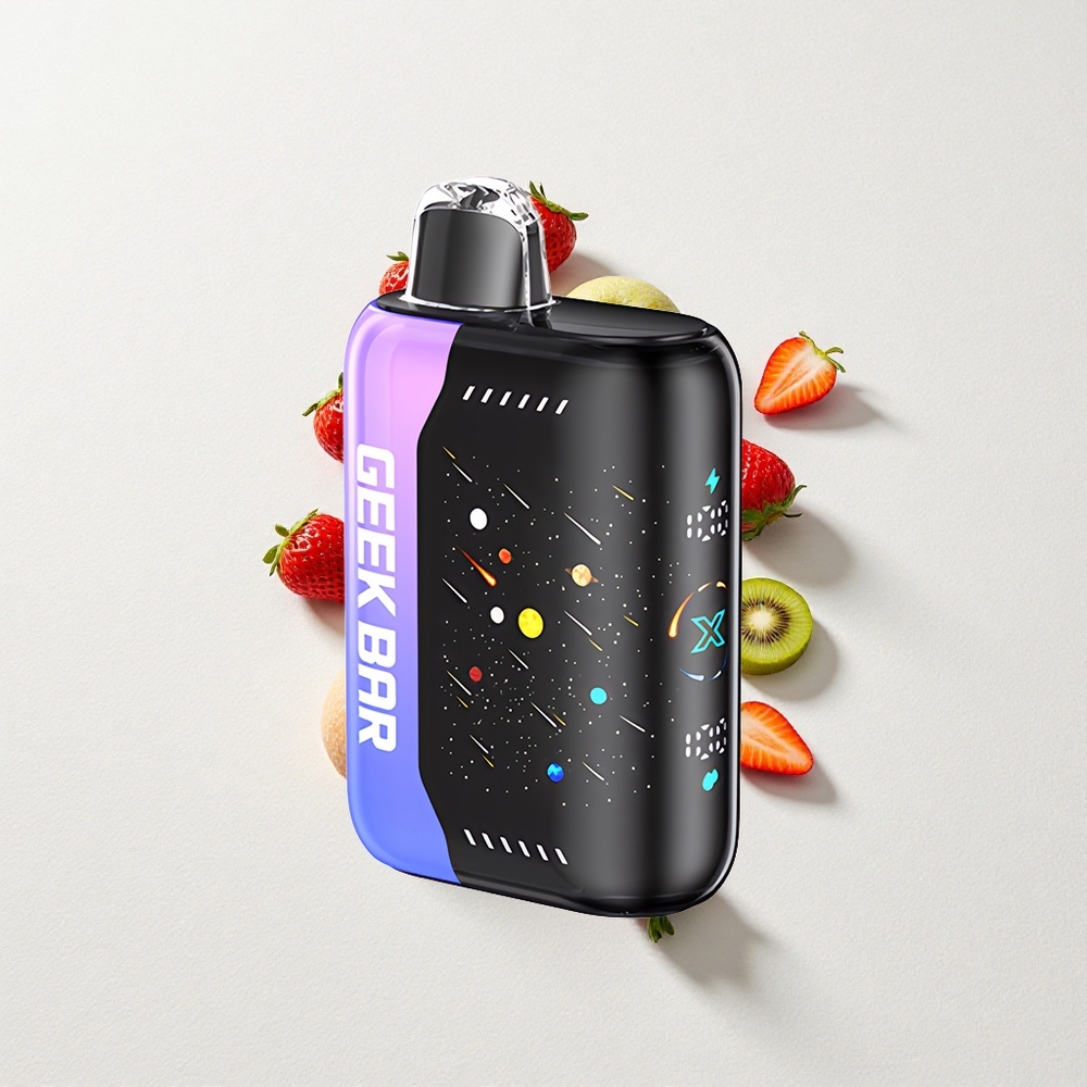 GEEK BAR Pulse X 42K Puffs Meteor Edition with 3D Curved Screen, Dual Mesh Coil, and 820mAh Fast-Charging Battery