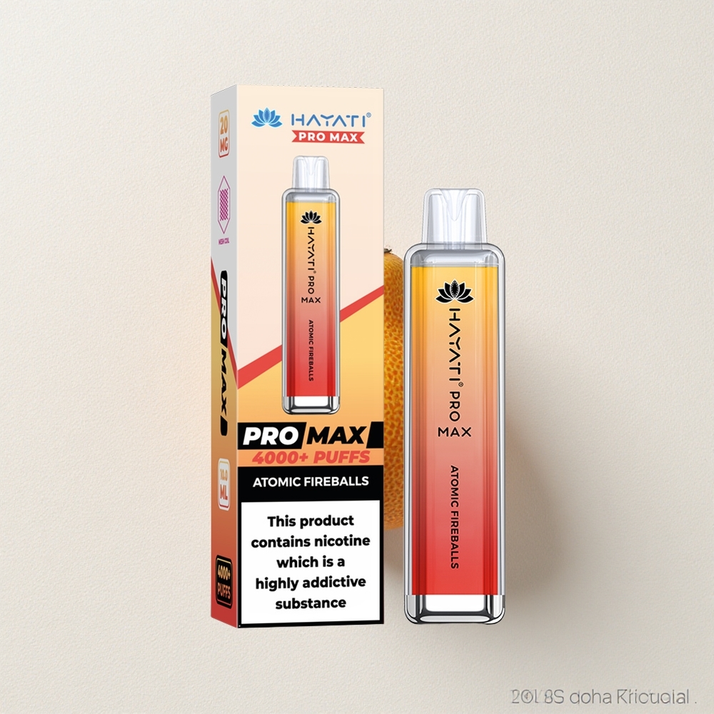 Hayati Pro Max 4000 Puffs Dual 1.1 Ohm Mesh Coil Atomic Fireballs