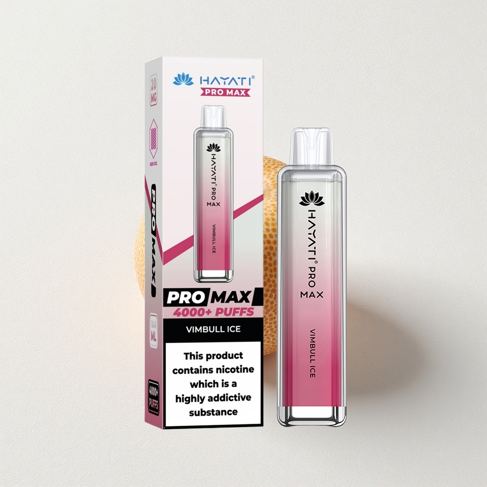 Hayati Pro Max 4000 Puffs Dual 1.1 Ohm Mesh Coil Vimbull Ice Rechargeable