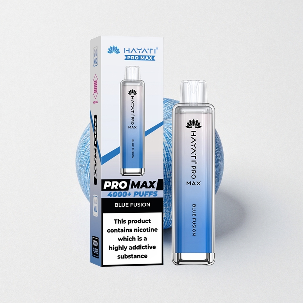 Hayati Pro Max 4000 Puffs Rechargeable Dual 1.1 Ohm Mesh Coil Blue Fusion