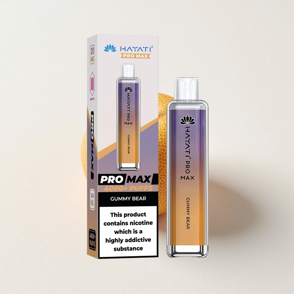 Hayati Pro Max 4000 Puffs Rechargeable Gummy Bear Dual Coil