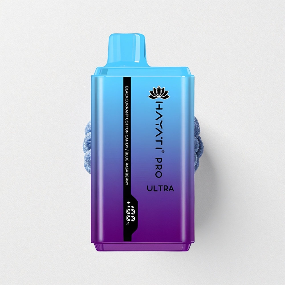 Hayati Pro Ultra 15000 Puffs 2*12ml E-Liquid Capacity 2% Nicotine Blackcurrant Cotton Candy