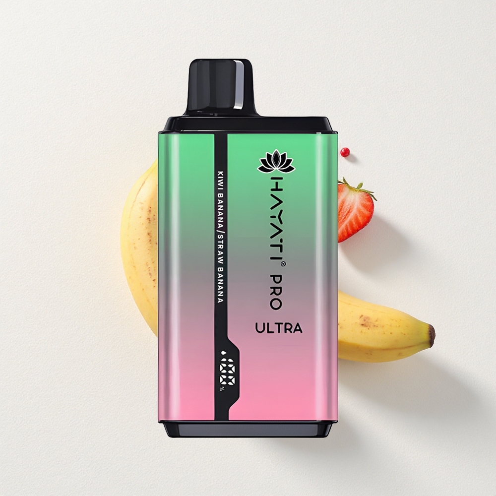 Hayati Pro Ultra 15000 Puffs 2*12ml E-Liquid Capacity 2% Nicotine Kiwi Banana