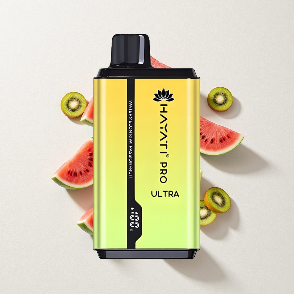 Hayati Pro Ultra 15000 Puffs 2*12ml E-Liquid Capacity 2% Nicotine Watermelon Kiwi Passionfruit