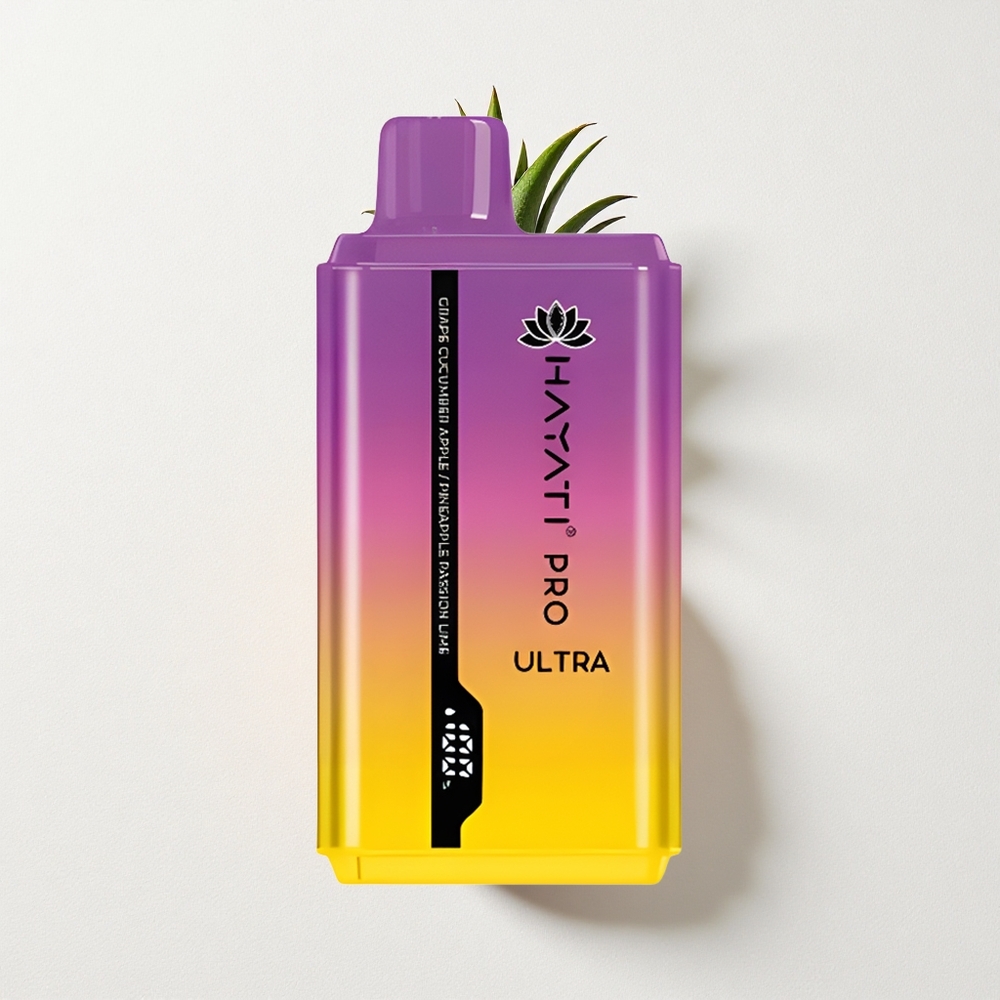 Hayati Pro Ultra 15000 Puffs 2*12ml E-Liquid Capacity Grape Cucumber Apple