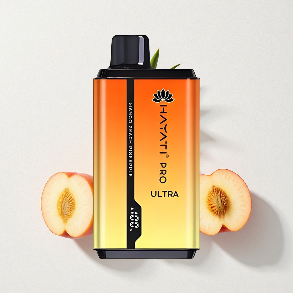 Hayati Pro Ultra 2*12ml E-Liquid Capacity 15000 Puffs Mango Peach Pineapple