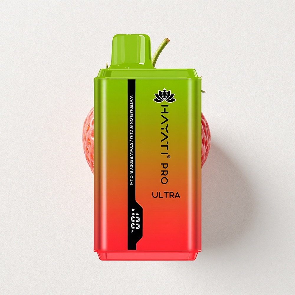 Hayati Pro Ultra 2*12ml E-Liquid Capacity 15000 Puffs Watermelon Bubblegum