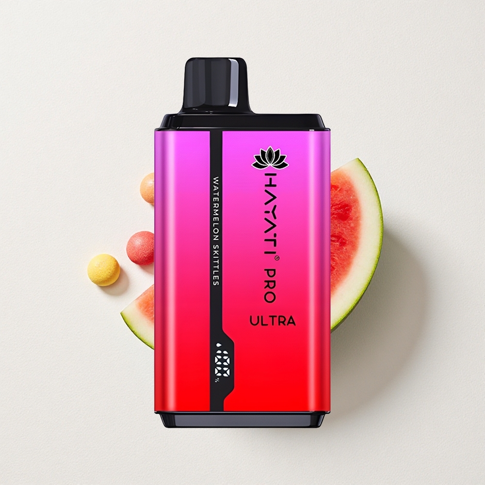 Hayati Pro Ultra 2*12ml E-Liquid Capacity 15000 Puffs Watermelon Skittles