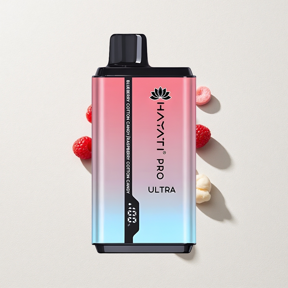 Hayati Pro Ultra 2-Port 15000 Puffs Blueberry Cotton Candy 2*12ml E-Liquid Capacity