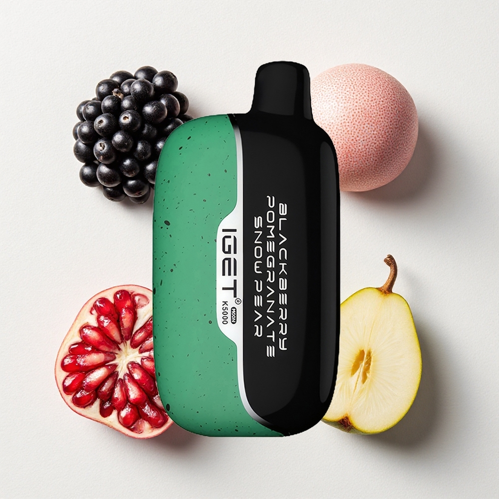 IGET Moon 5000 Puffs Mesh 1.35Ohm Blackberry Pomegranate Snow Pear