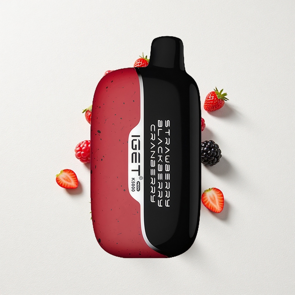 IGET Moon 5000 Puffs Mesh Coil Strawberry Blackberry Cranberry