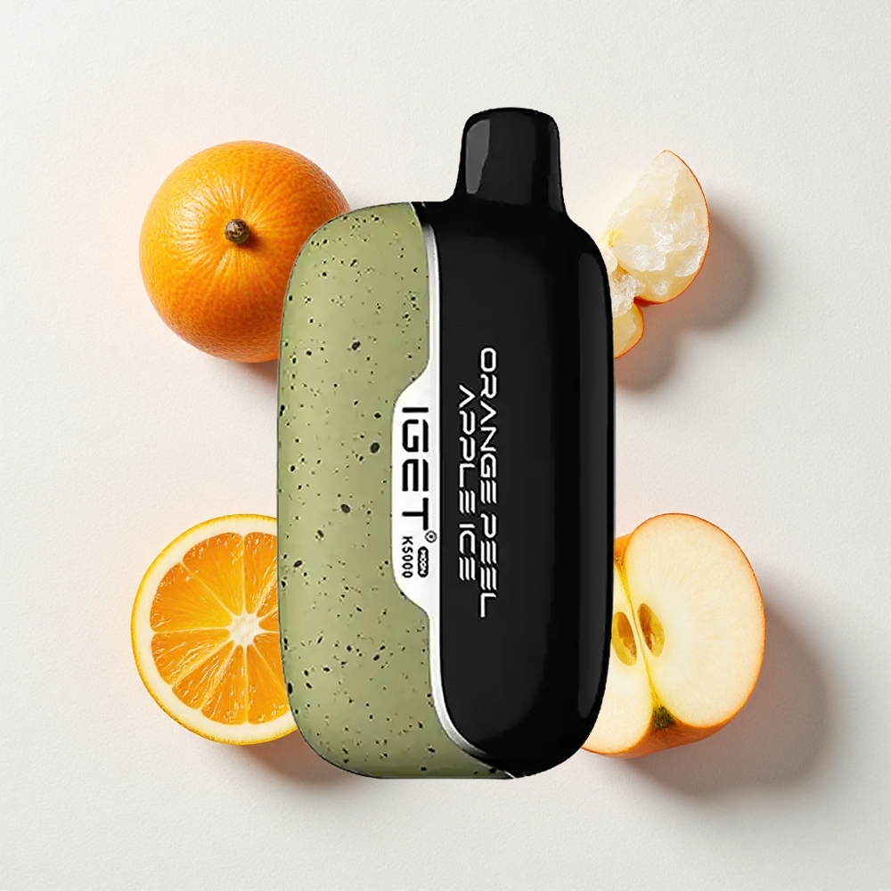 IGET Moon 5000 Puffs PC Mesh Orange Peel Apple Ice