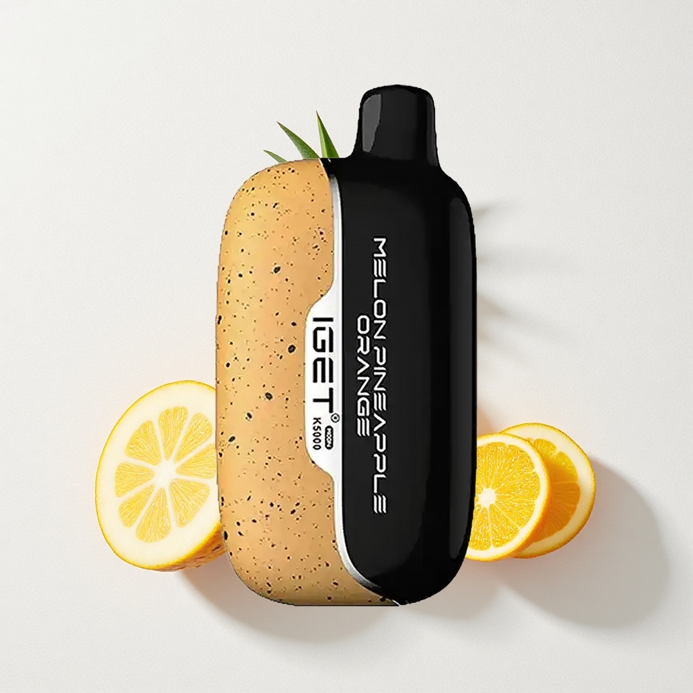 IGET Moon K5000 Puffs 3-Flavor Mesh Disposable Vape Melon Pineapple Orange