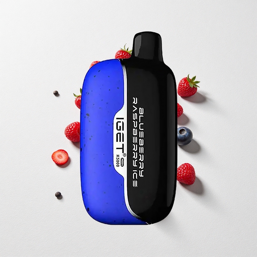 IGET Moon K5000 Puffs 5000 Puffs Mesh Coil Blueberry Raspberry Ice