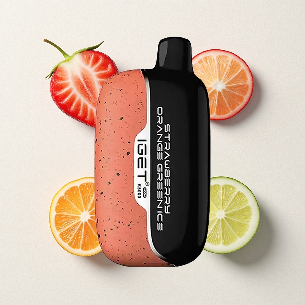 IGET Moon K5000 Puffs Strawberry Orange Green Ice 81.5g PC Mesh Coil