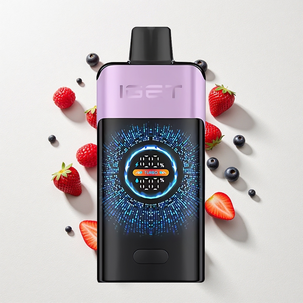 IGET ONE 12000 Puffs Disposable Vape Mixed Berries Ice with 2700mAh & Dual Mesh Coil