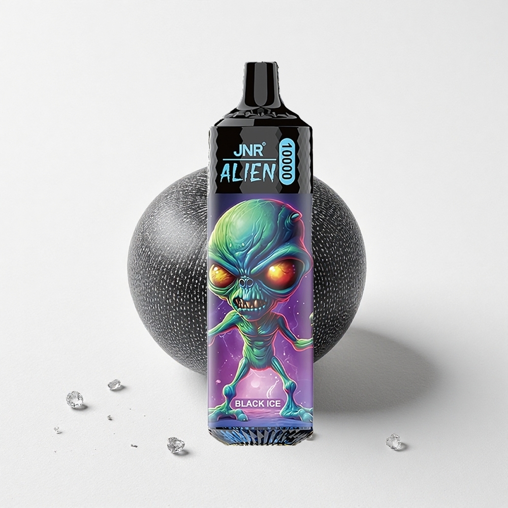 JNR Alien 10000 Puffs 850mAh Battery Capacity RGB Black Ice