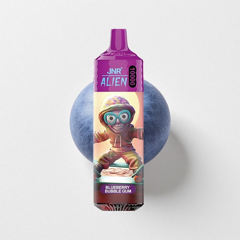 JNR Alien 10000 Puffs Blueberry Bubble Gum LED Mesh Sport