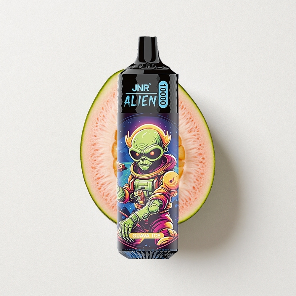 JNR Alien 10000 Puffs Guava Ice LED (RGB) lights 850mAh Battery Capacity