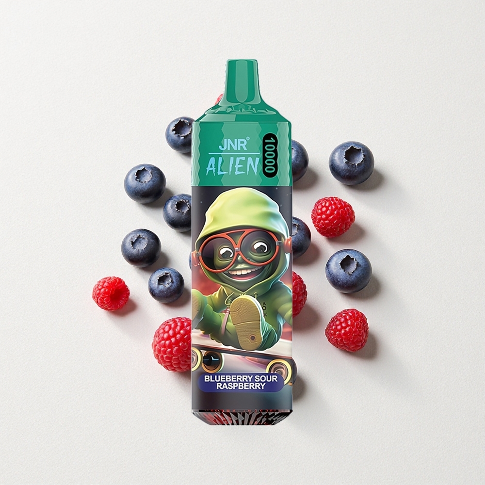 JNR Alien 10000 Puffs LED Mesh Blueberry Sour Raspberry