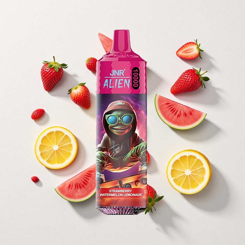 JNR Alien 10000 Puffs LED RGB Type-C Strawberry Watermelon Lemonade