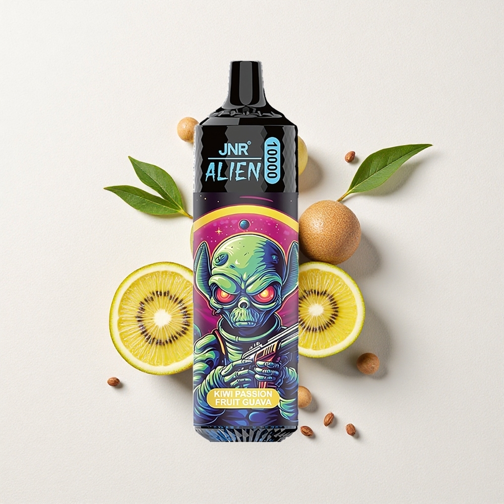 JNR Alien 10000 Puffs LED (RGB) lights Sporty Kiwi Passion Fruit Guava