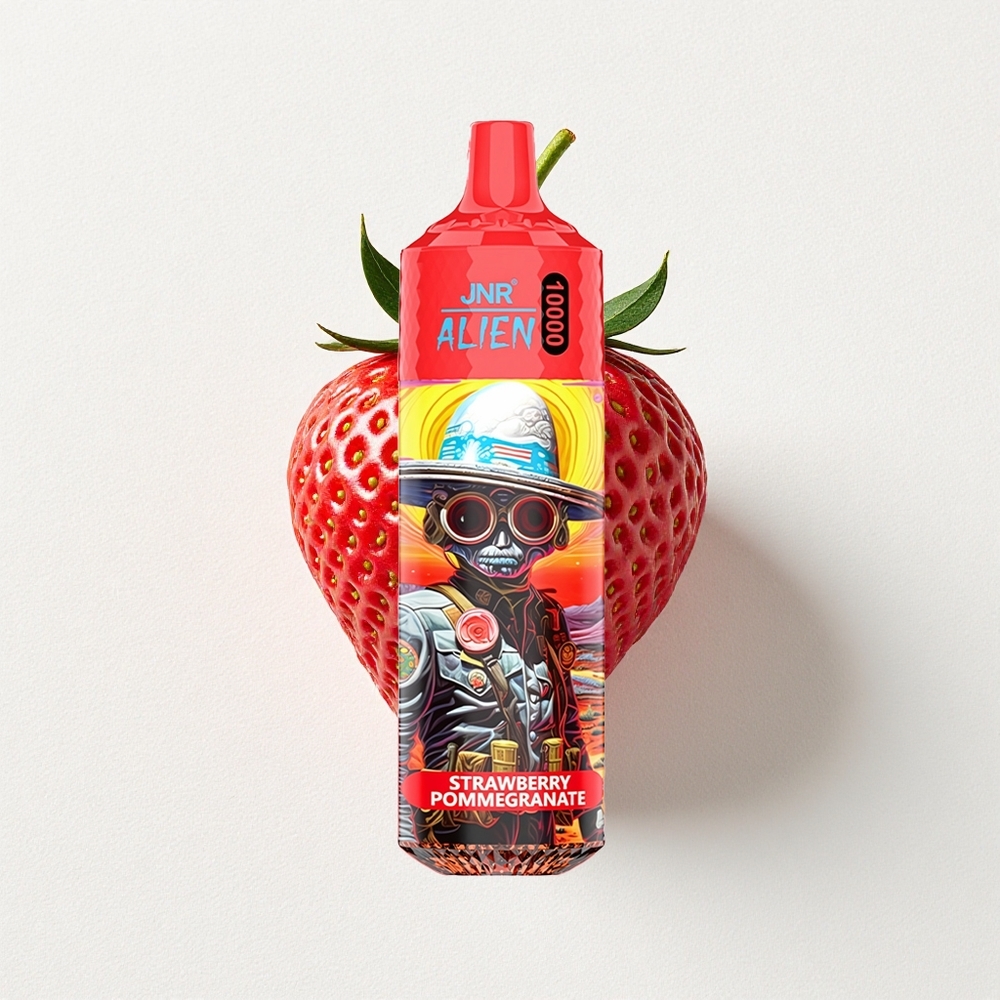 JNR Alien 10000 Puffs LED Sport Strawberry Pomegranate